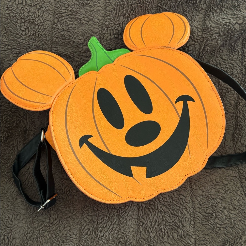 Loungefly Orange Pumpkin Crossbody Bag